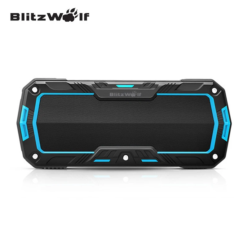 BlitzWolf BW-F3 IP65 Taşınabilir Mini Bluetooth Kablosuz Su Geçirmez Açık Spor Smartphone Için El Ücretsiz 2*5 W Hoparlör