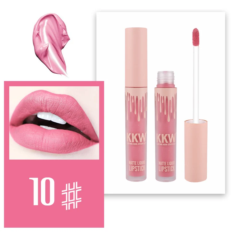 Kkw beauty, Матовый жидкий блеск для губ, набор для дня рождения, коллекция, телесный блеск для губ, цвет, стойкий тинт для губ, корейский комплект