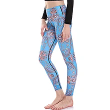 Женская Цифровая печать Цветущая Виноградная лоза фитнес быстросохнущие упражнения Леггинсы Высокая талия полная длина энергии брюки ropa mujer
