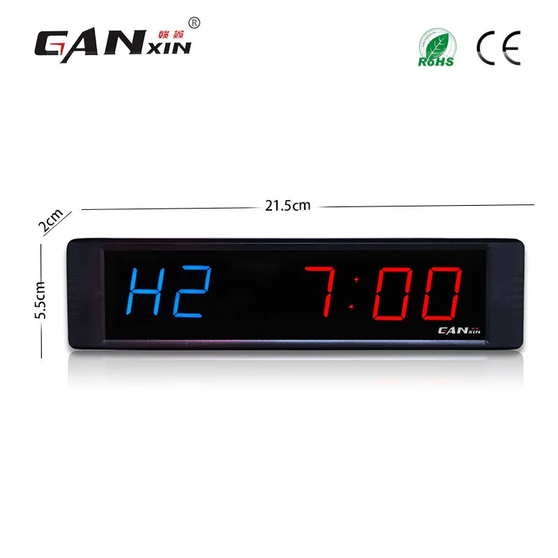 

[Ganxin]1" Portable and High Quality Factory Supply Led Digital Crossfit Timer gym timer with Count up Function