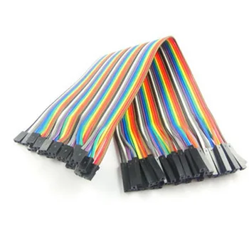 

40pcs in Row 40P Dupont Cable 20cm 2mm switch 2.54mm 2P-1P wire NEW