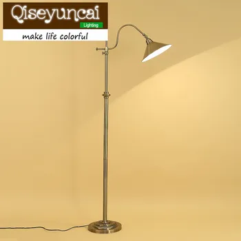 

Qiseyuncai American country living room press type floor lamp and Table lamp study room mahjong fishing floor lamp