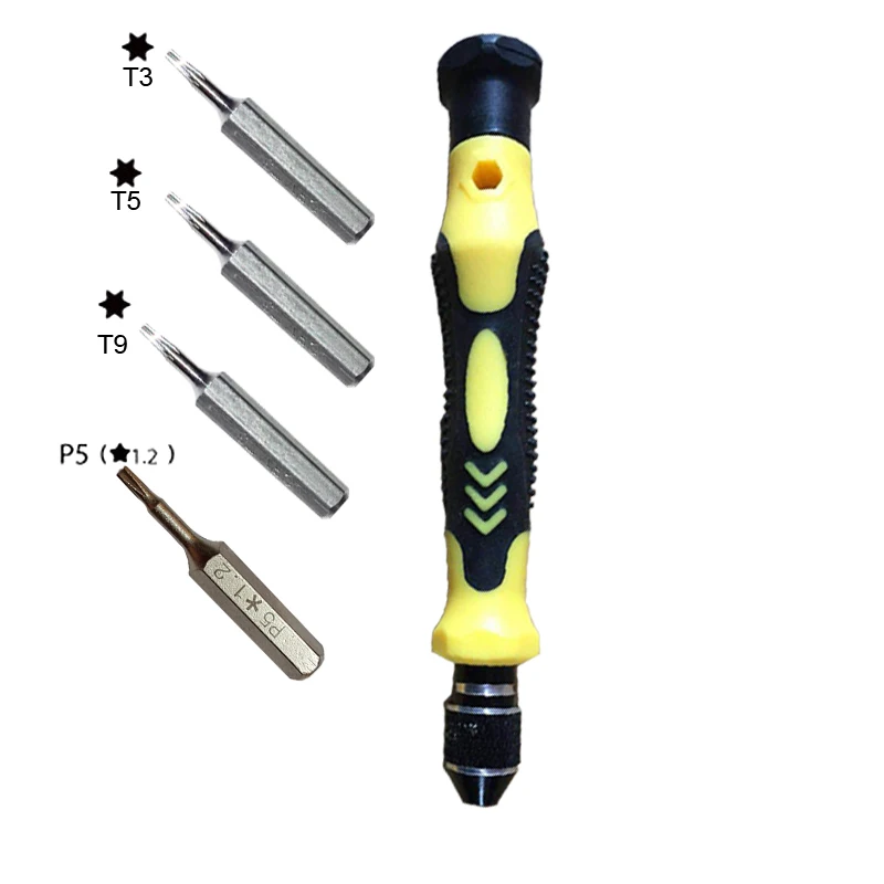 

4 in 1 T3 T5 T9 Torx Screwdrivers P5 Screw driver for MacBook Pro 13" Retina Display Early 2015 A1502 repair opening tools