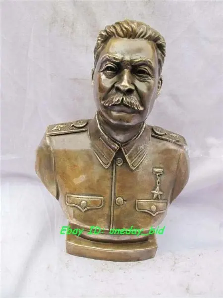 

Large USSR Josef Stalin Bronze Statue Sculpture 11"H