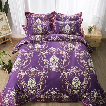 

Bedding sets Aristocratic style quilt cover soft duvet cover pillow cases comfortable twin full queen king size bedclothes