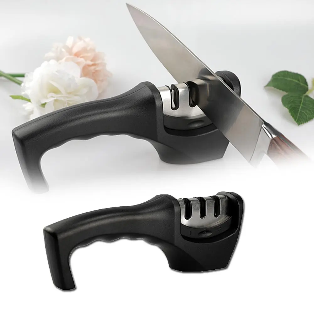 

Knife Sharpener 3 Stages Professional Kitchen Sharpening Stone Grinder knives Whetstone Tungsten Diamond Ceramic Sharpener Tool
