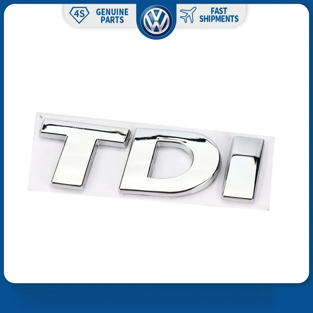 Хромированная наклейка на заднюю крышку багажника 3d TDI для Volkswagen VW Golf Jetta Passat MK4 MK5