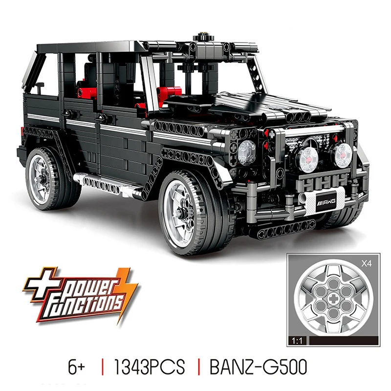 

RC Motor Technic MOC 2425 SUV G500 AWD Wagon Car Sets Building Blocks kids boys Toys Gifts Compatible Legoing 1343PCS