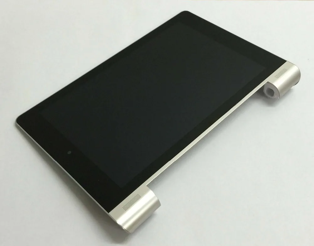 Full Touch Screen Digitizer Sensor Glass + LCD Display Panel Monitor Assembly + Silver Frame For Lenovo Yoga Tablet 8 B6000