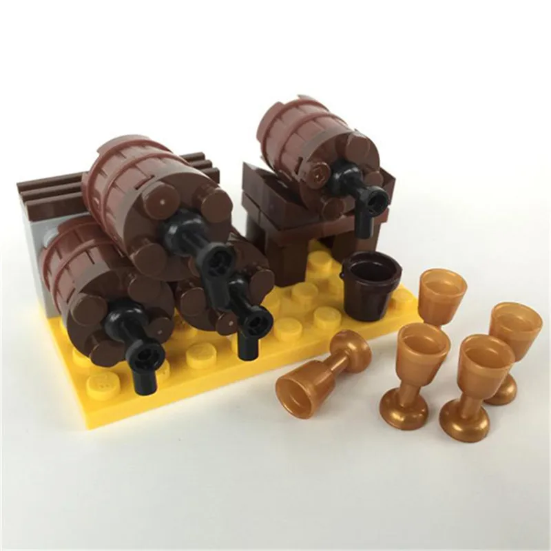

Single Winery Toy Building Blocks Bricks Wine Cellar City MOC Accessories Kits DIY Educational Toys Gifts for Children