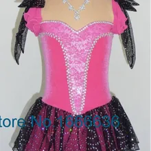 Профессиональные платья для фигурного катания на коньках для девочек без рукавов, бренд Vogue, соревнования в фигурном катании, платье DR2935