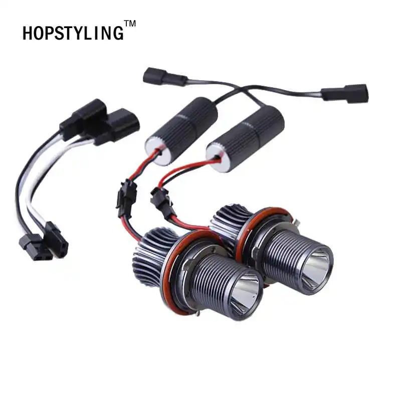 

HOPSTYLING Car-Styling 2 Pieces(1 Set) 2*10W C.ree LED Chips LED Marker Angel Eyes White Color for BMW E39 E53 E60 E61 E63 E64