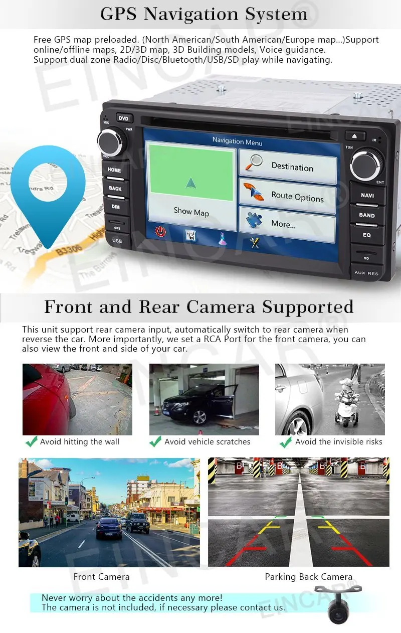Clearance Android 6.0 Stereo 2din GPS Car gps DVD Player GPS Navigation Car Radio Stereo support Wifi 4G/3G FM OBD Vehicle GPS for TOYOTA 3
