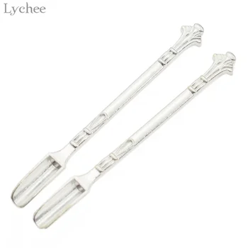 

Lychee Life 2pcs Silver Metal Spoons Sniffe for Kids Birthday Party Decoration Coffee Home Parties Supplies Spoon