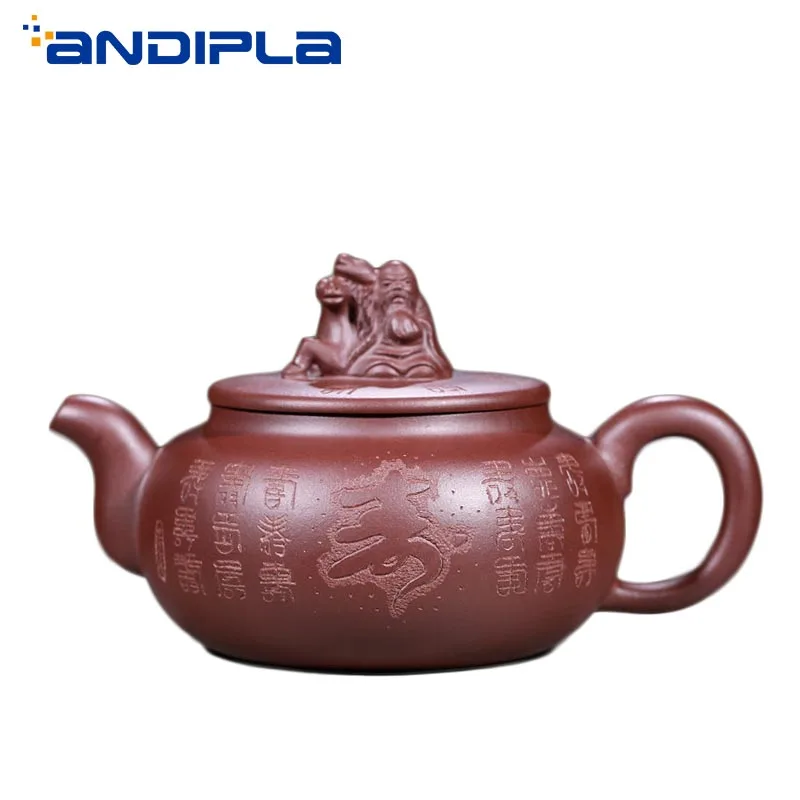 

370cc Authentic Yixing Teapot Chinese Healthy Purple Clay Longevity Pot Master Handmade Zisha Tea Pot Creative Kung Fu Tea Set