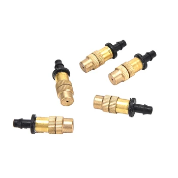 

5pcs Adjustable Gardening Watering Brass Spray Sprinkler metel Misting Nozzle Sprayer