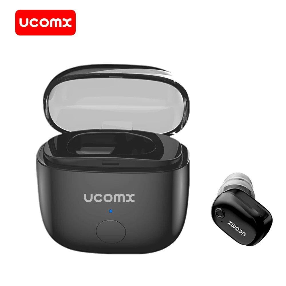 

UCOMX U6P Wireless Earbud Auriculares Bluetooth Earphone Hidden Single Ear Phone Earpiece with Microphone for iPhone Samsung