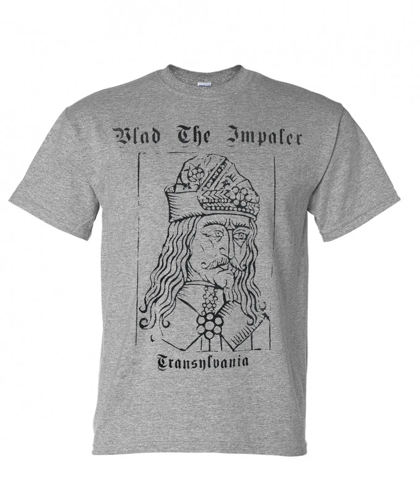 Серая футболка Vlad The Impaler Transylvania | Мужская одежда