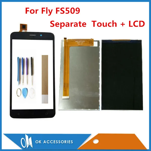 Новый Сменный ЖК-дисплей для Fly FS509 FS 509 отдельный + сенсорная панель стекло