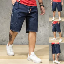 Шорты мужские летние джинсы Hommes джинсовые шорты скейтборд шаровары модные джинсы плюс размер Spodenki Pantalones Cortos шорты мужские