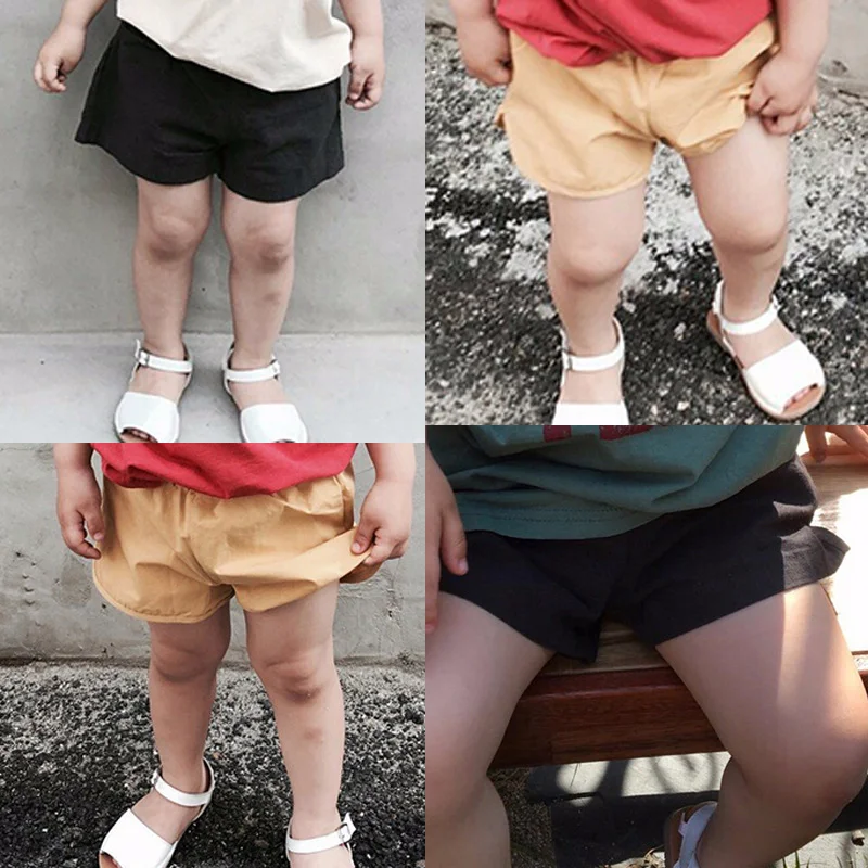 Baby Boys Girls Toddler Shorts Solid Trousers PP Summer Fashion for