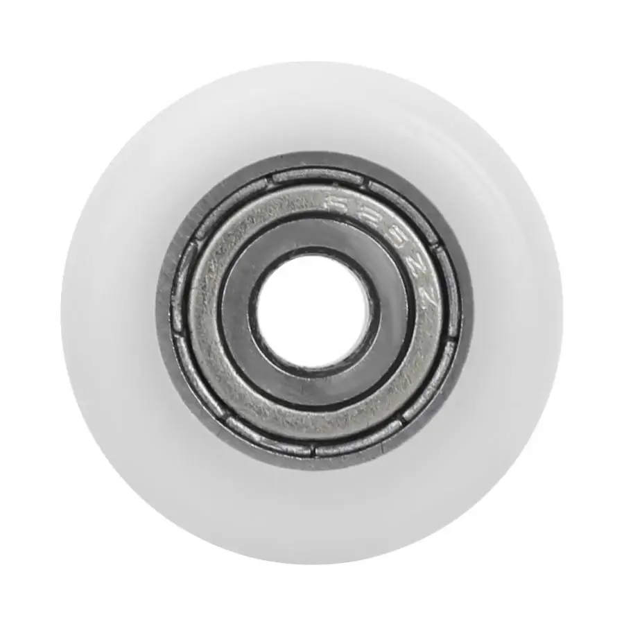 bearing 10pcs Nylon Plastic Pulley Roller Embedded Deep Groove Ball Bearings 5*23*7mm bearing axial