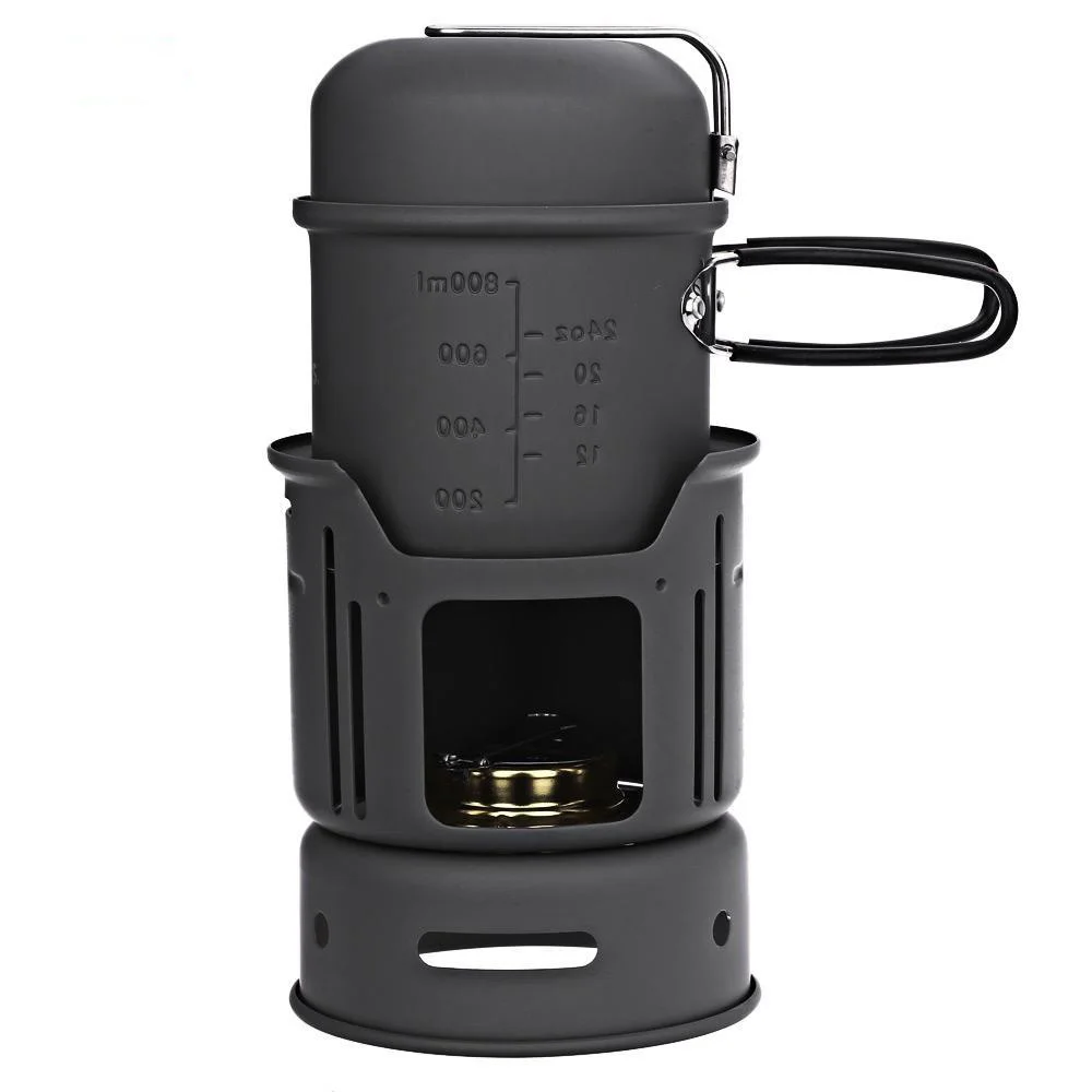 

CW - C01 Portable 1 - 2 Person 7pcs Camping Cook Set for Outdoor Hiking Picnic