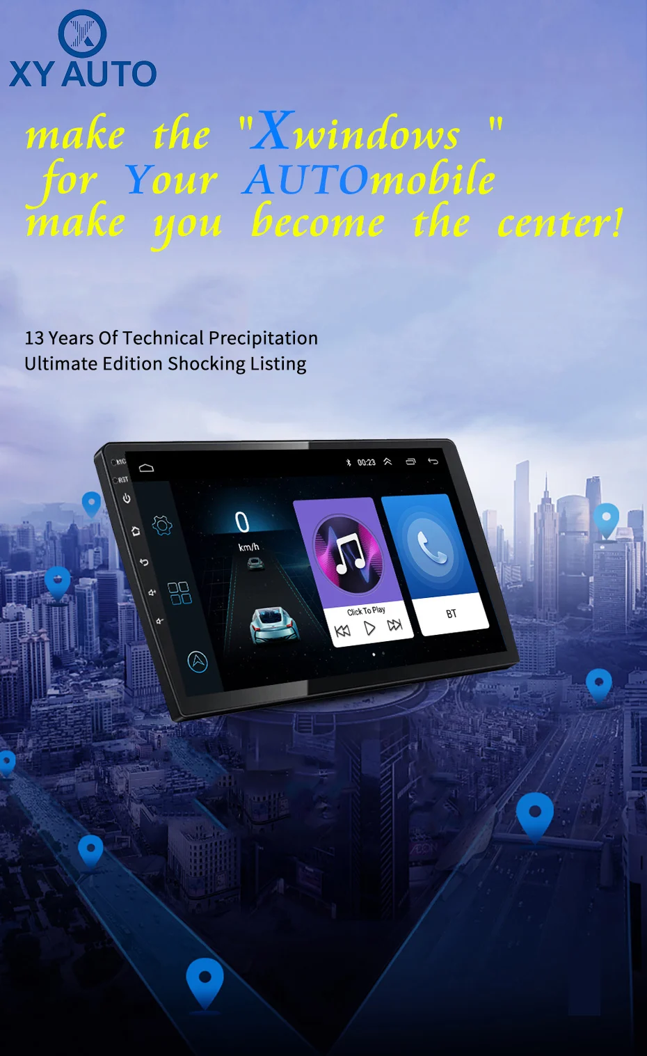Flash Deal hot sale 9 inch 2.5D IPS screen Android 8.1 NAVI for  Ford kuga escape C-max 2013-2017 with Bluetooth USB WIFI support SWC 13