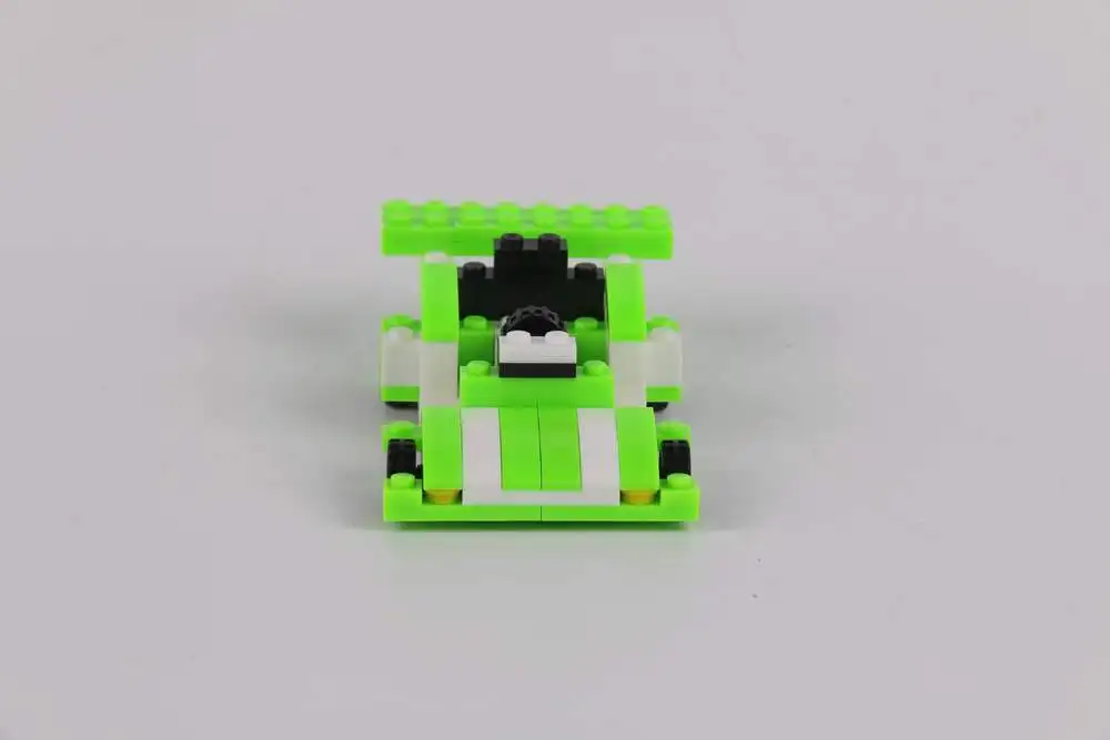 LONGDA Happy High Compatible Alpinia Oxyphylla Building Block Toys Assembling Build Green Woman Racing Go-kart | Игрушки и хобби