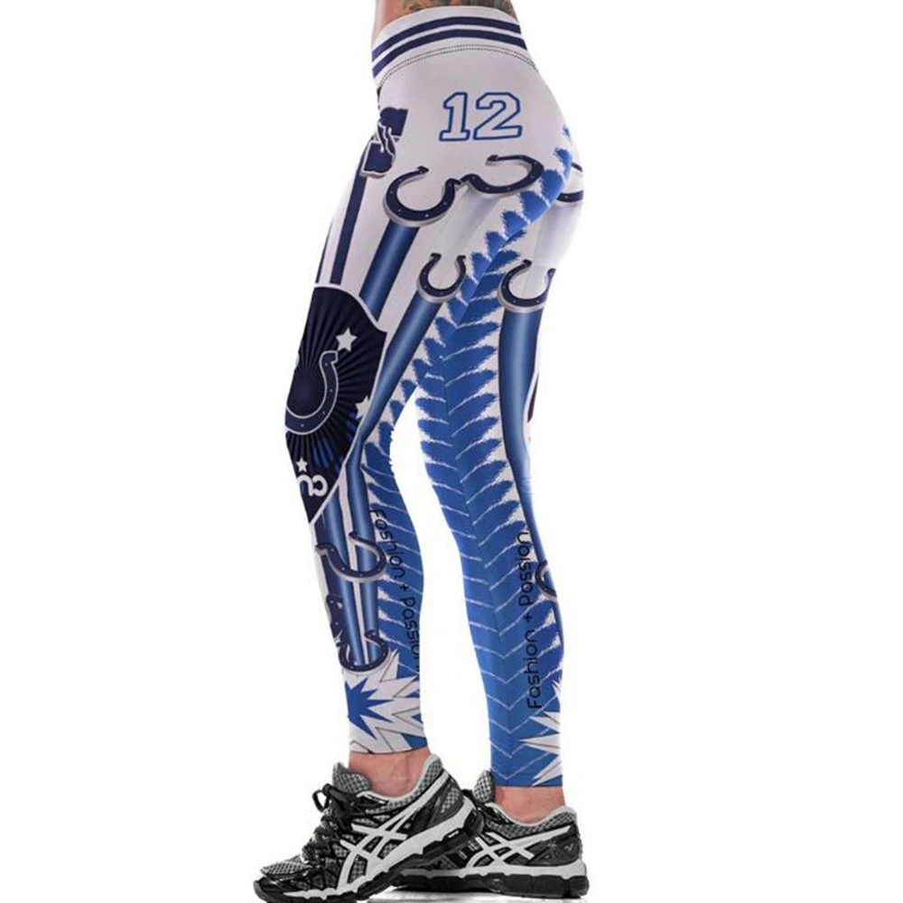 

INDIANAPOLIS COLT S 3D PRINT WOMEN LEGGINGS HIGH WAIST LEGGING STEELERS PRINTED WOMEN PANTS SLIM FITNESS LEGGINS