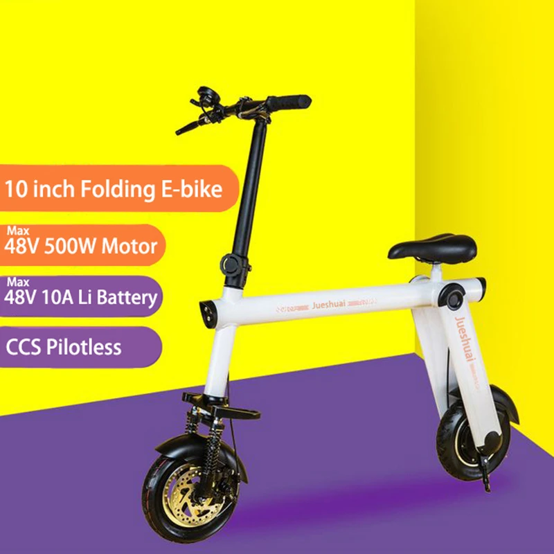 

48V 500W 10 inch Electric Scooter Adult mini motor Scooter Electric Foldable with seat Patinete Electrico Scooter moto Electrica