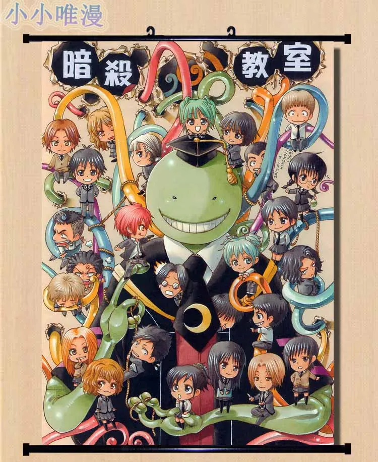 Ansatsu Kyoushitsu Assassination Classroom Anime Wall Poster Scroll Room Decor