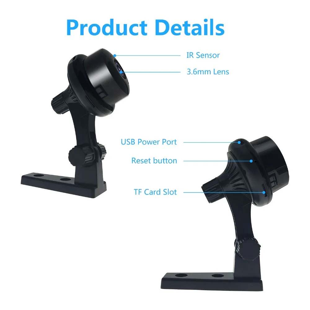 

2.0MP WIFI IP Camera 1080P Cloud Camera Two-way Voice Night Vision Mini Video Surveillance Cameras