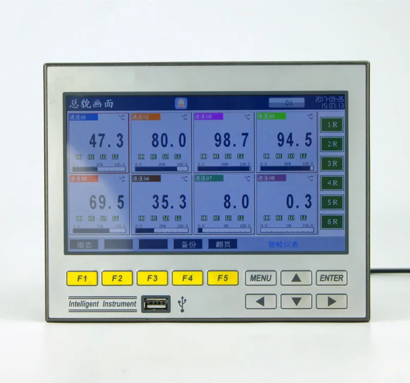 Персонализируемый 16 каналов безбумажного Регистраторы 7 ''Цвет Дисплей Температура регистратора данных компании" feilong "аналоговых сигналов регистратор графическая тенденция Excel