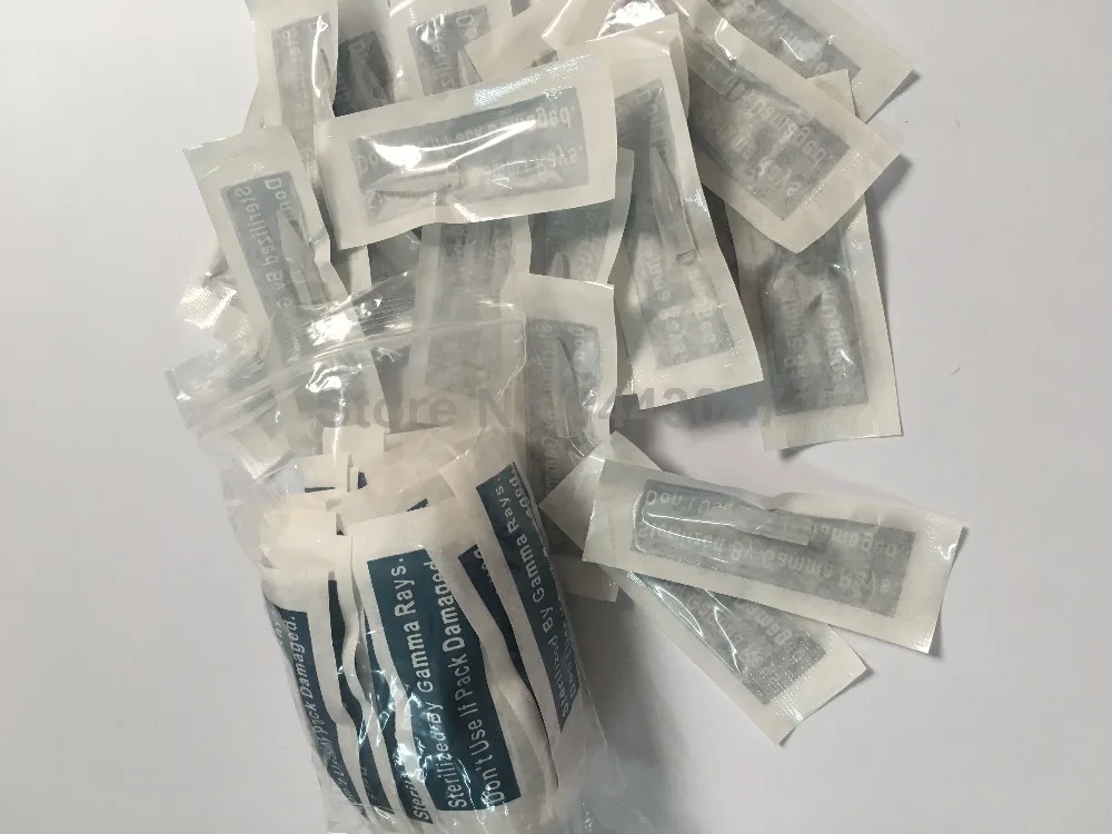 Fresshipping 50PCS 1R Needle Tips Permanent Makeup Taiwan Mosaic Dragon Merlin Machine Cap | Красота и здоровье