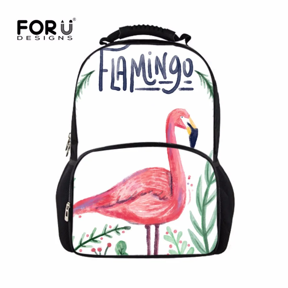 

FORUDESIGNS Flamingo Print Women Backpack Large Fashion School Rucksack for Teenager Girls Mochila Vintage Casual Shoulder Bags