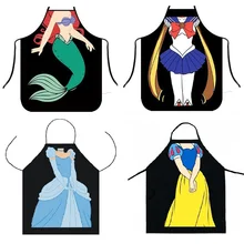 Сексуальный фартук Творческий Кухня Фартук забавный Русалка Для женщин фартуки ужин вечерние Пособия по кулинарии фартук Взрослый аксессуары для выпечки