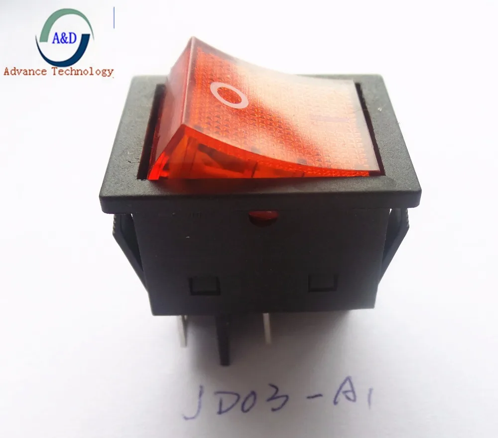 

5pcs original wholesale ! JD03-A1 25A 30A 250VAC Rocker switch buttons 4Pin