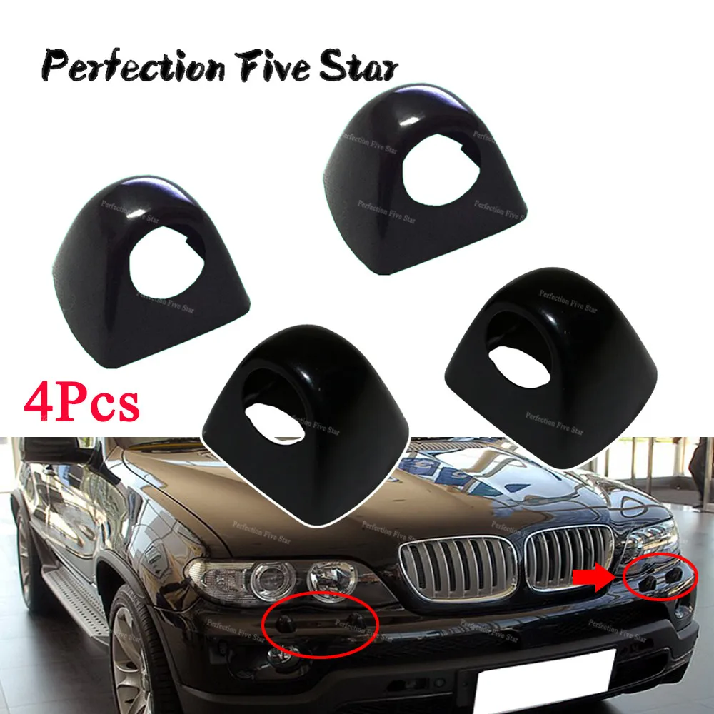 Передняя/правая фара 2 пары шайба крышка не окрашенная для BMW X5 E53 2003 2004 2005 2006