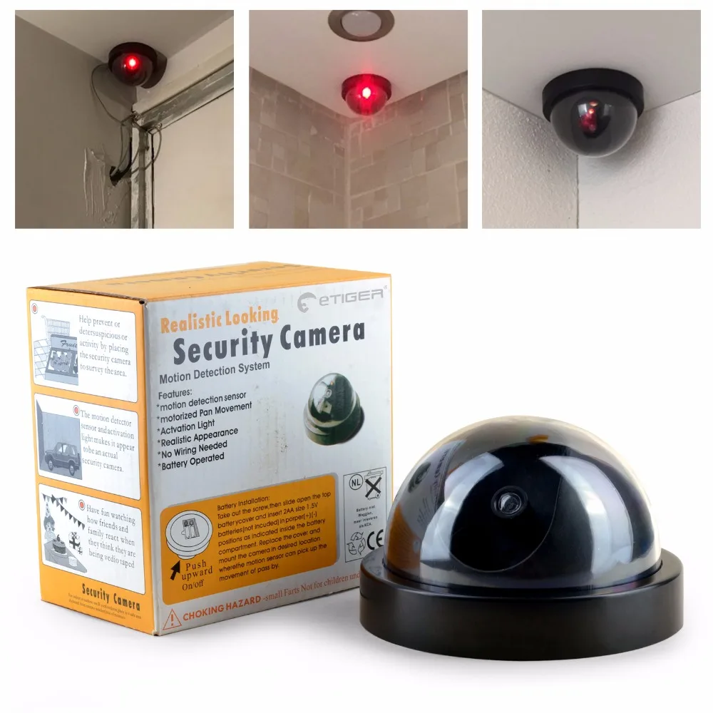 

Wireless Home CCTV Security Camera Simulated video Surveillance indoor/outdoor Surveillance Dummy Ir Led Fake Dome camera