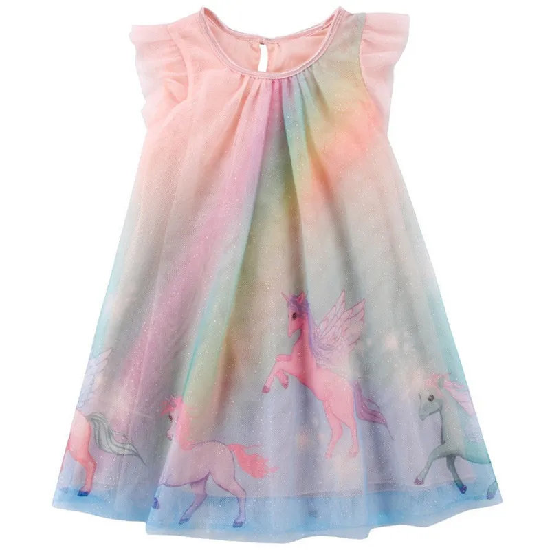 2019 Kids Cute Unicorn Dresses For Girls Baby Sleepwear Home Dress