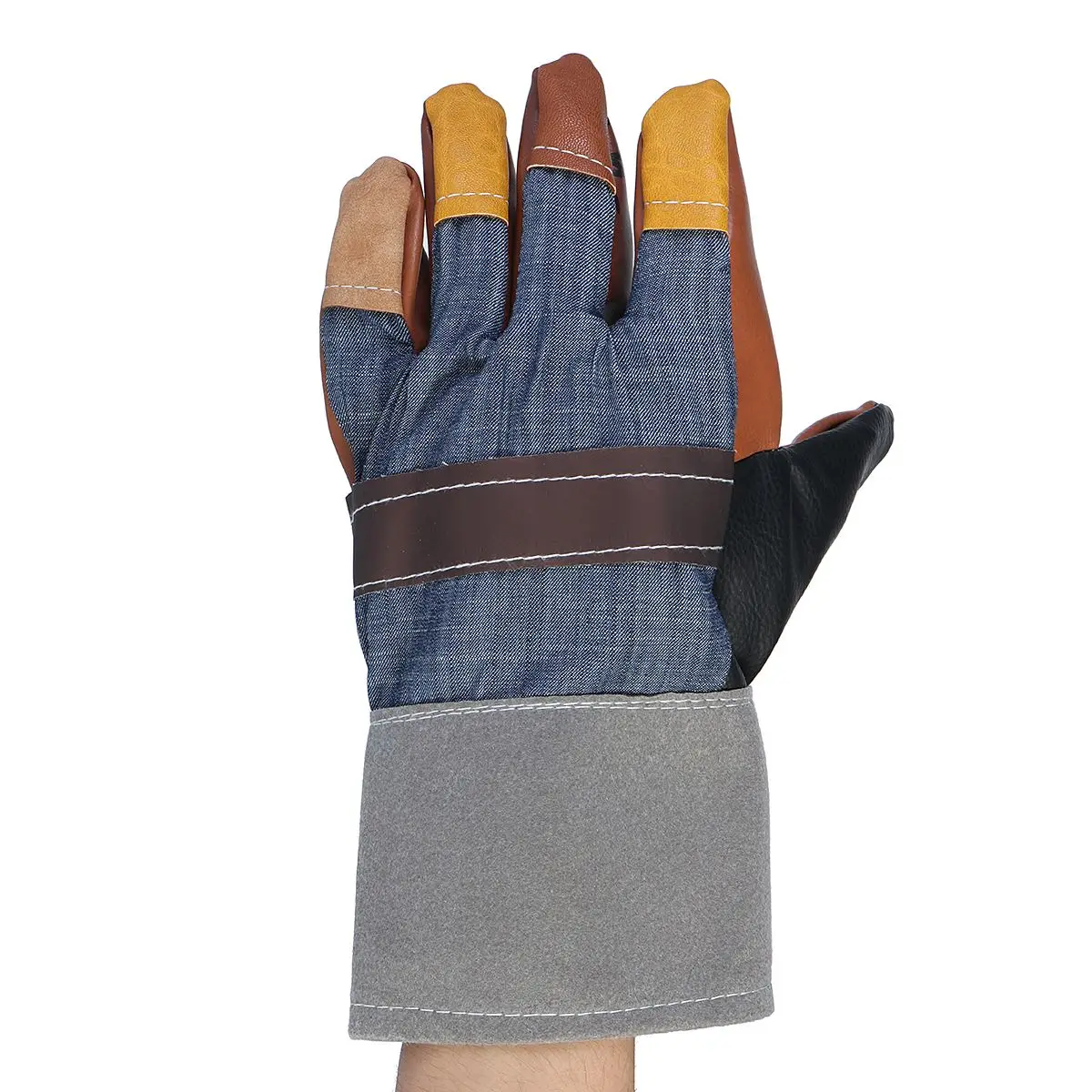 

NEW Special 1 Pair Gloves Welder Gloves Leather Workplace Safety Hand Protection Cut Resistant