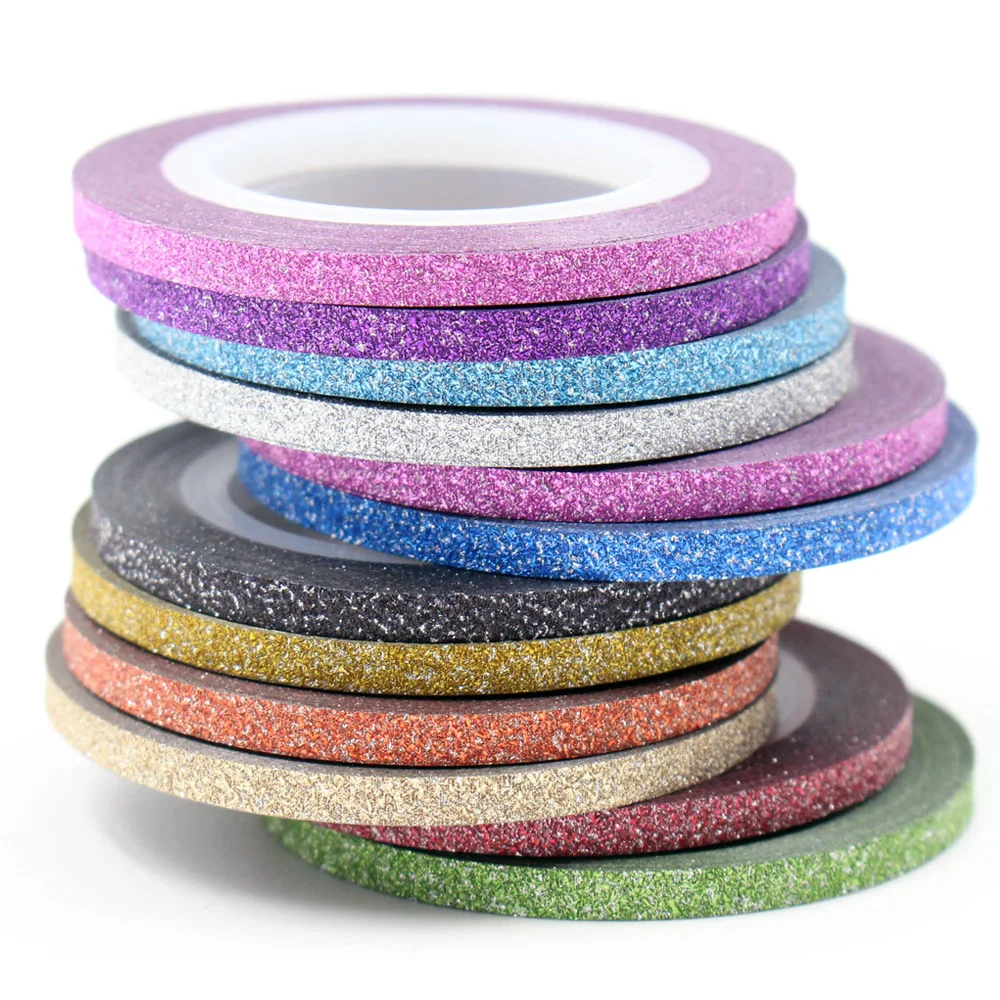 

New Fashion Matte Sticker Nails 12 Colors Choice Nail Rolls Striping Tape Line DIY Nail Art Tips Decoration Decals
