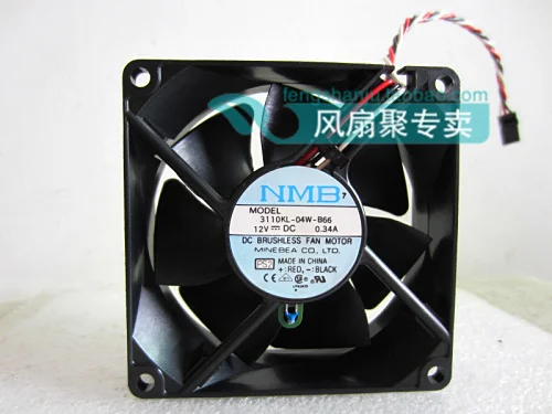 

New original NMB 3110KL-04W-B66 8cm8025 12V0.34A temperature-controlled ball silent fan