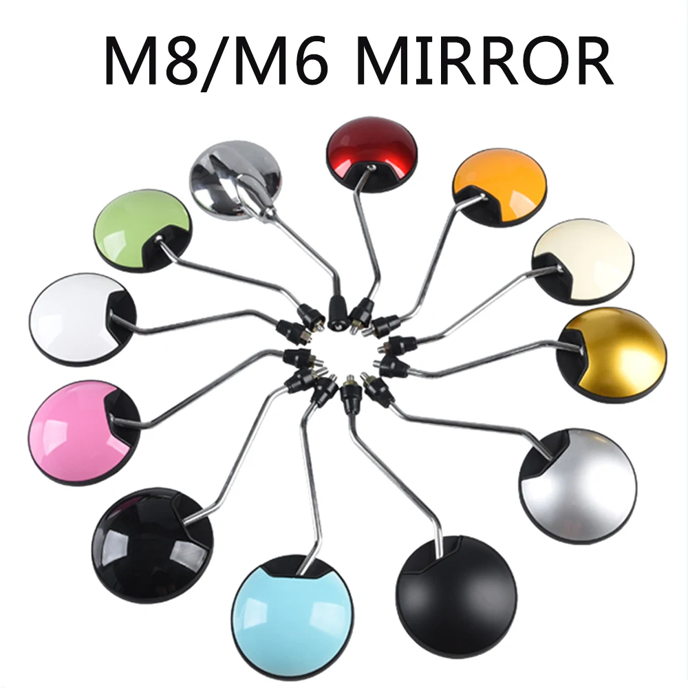 Kaufen 6mm 8mm roller zubehör motorrad spiegel für vespa piaggio mp3 Liberty Medley honda dio vespa gts 300 sprint aufkleber lx 50