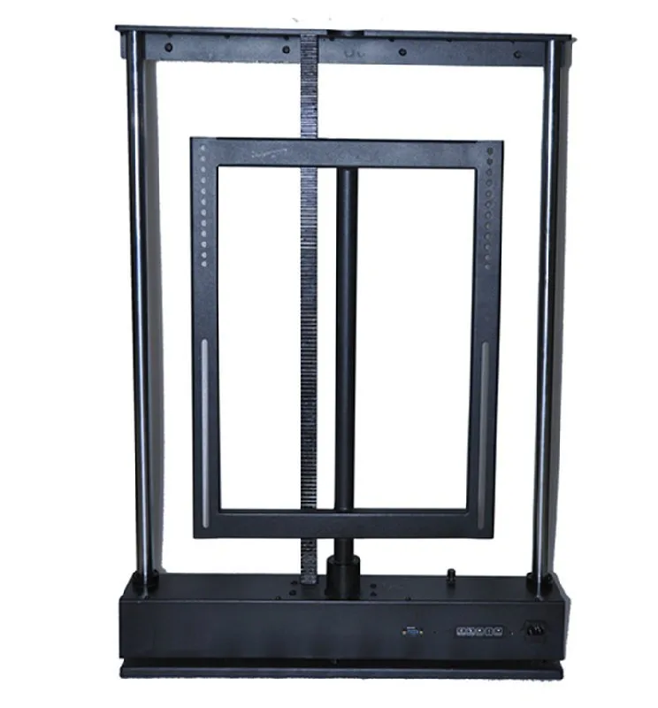 2019 جديد غرفة نوم أتمتة الجلود السرير مجلس الوزراء الأثاث حامل تلفزيون من السرير ل سرير lcd حامل تلفاز يمكن رفع