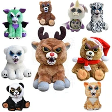 Feisty Pets Unicorn Bear finger monkey Stuffed Plush Doll Toy With Keychain