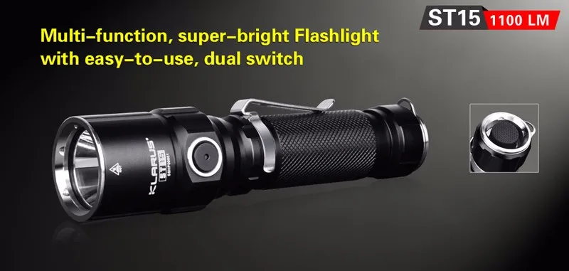 KLARUS ST15 super bright flashlight (1)