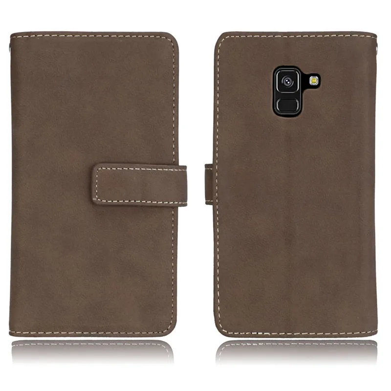 For Coque Samsung Galaxy J8 2018 Case Cover Luxury Matte Leather Wallet Stand Flip Phone Cases on For Samsung Galaxy J8 2018 J810F Case14