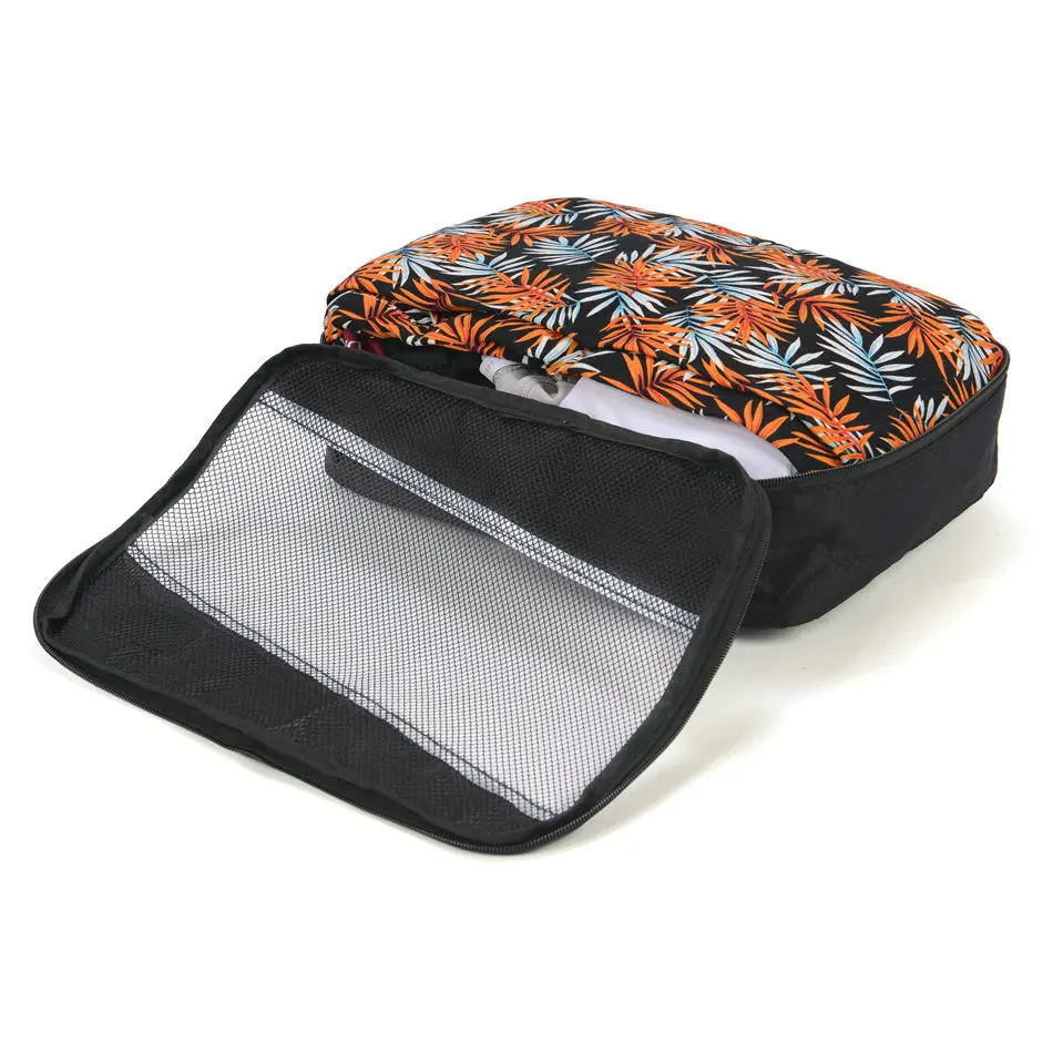 Soperwillton Packing Cubes Nylon Travel Organizer Bag Breathable Mesh Duffle Bag Men Women Travel Luggage Organizer Set